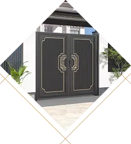 Gegoten aluminium deur