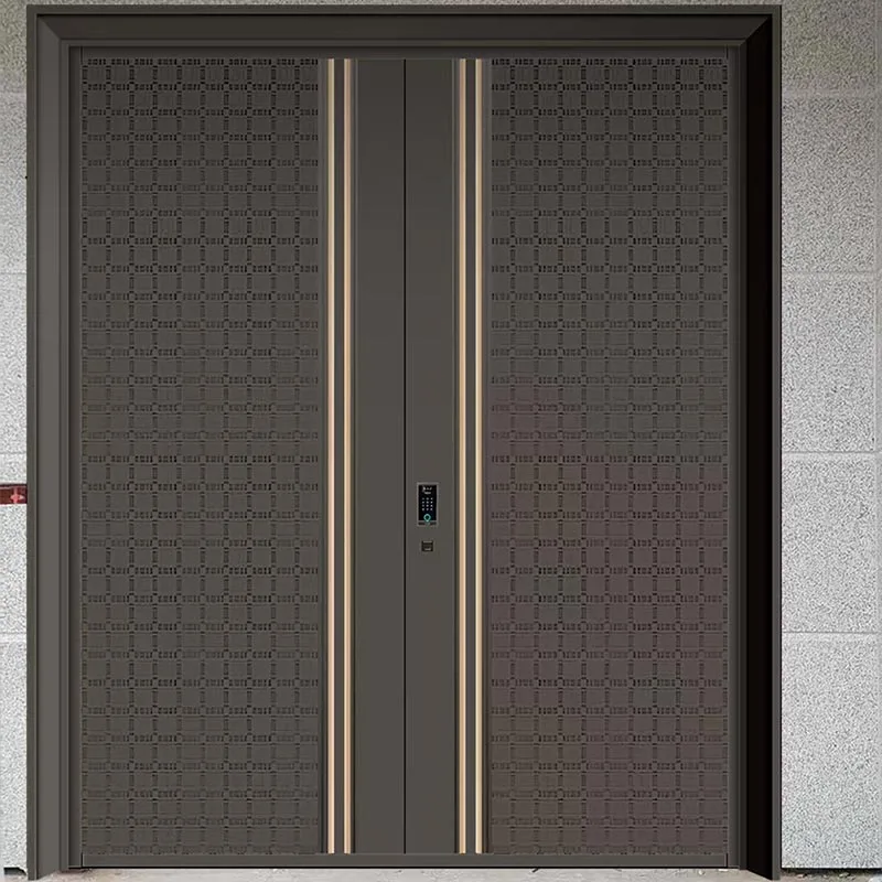 Fire-Resistant Cast Aluminum Double Swing Door